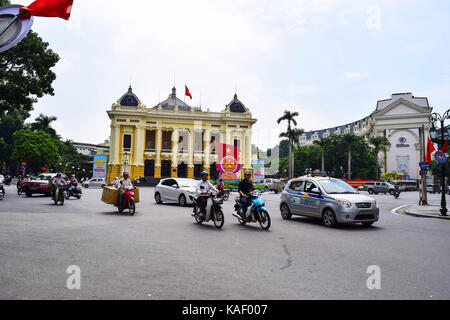 Oper von Hanoi. Hanoi ist die Hauptstadt und die grösste Stadt in Vietnam. Stockfoto