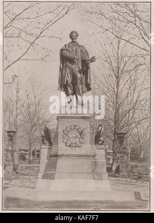 Statue von Abraham Lincoln, Prospect Park, Brooklyn Stockfoto