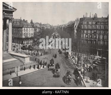 Boulevard de la Madeleine, Paris Stockfoto