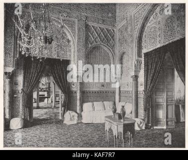 Salon von Maria de Padilla, Alcazar, Sevilla, Spanien Stockfoto