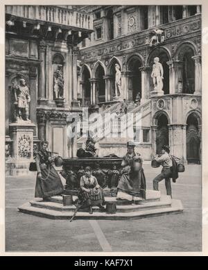 Innenhof des Ducal Palace, Venedig Stockfoto