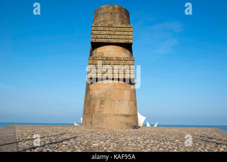 Saint-Laurent-sur-Mer (Normandie, Frankreich): D-Day Memorial auf Omaha Beach errichtet, die amerikanischen Soldaten, die während des Th getötet wurden zu Ehren Stockfoto