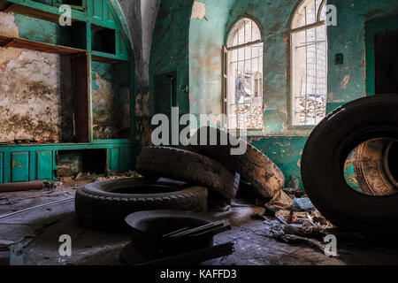 Abbandoned Haus in Hebron, Palästina Stockfoto