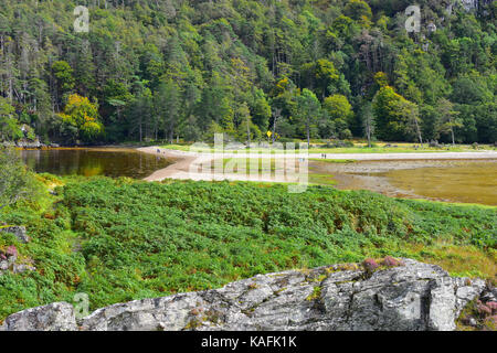 Blick vom Schloss Tioram - Ardnamurchan Halbinsel - Schottland Stockfoto