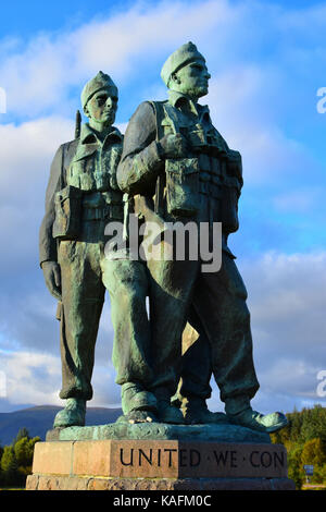 Commando Memorial, Spean Bridge, Großbritannien Stockfoto