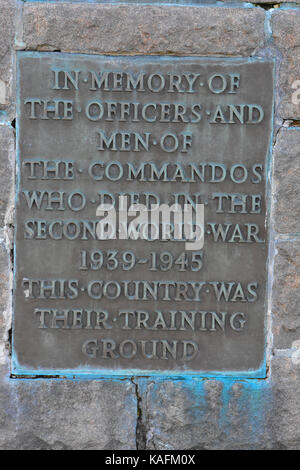 Commando Memorial, Spean Bridge, Großbritannien Stockfoto