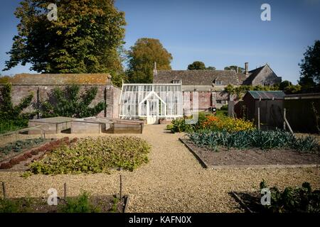 Avebury, Wiltshire, Küche, Garten, Gewächshaus Stockfoto