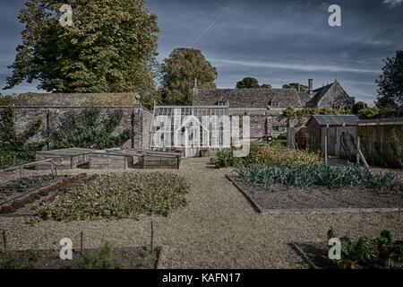 Avebury, Wiltshire, Küche, Garten, Gewächshaus Stockfoto