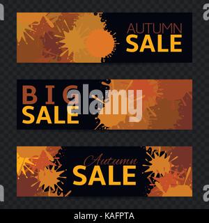 Herbst Sale Banner Stock Vektor
