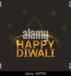 Happy Diwali Hintergrund Stock Vektor