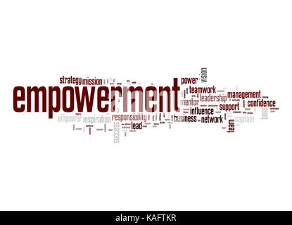 Empowerment Wort cloud Stockfoto