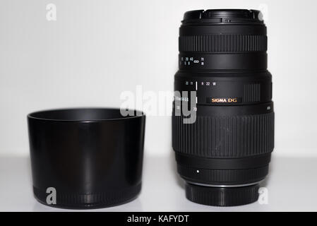 Sigma 70-300mm Zoom Objektiv Macro Stockfoto