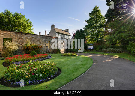 Der Sele Park in einen öffentlichen Park und Gärten in der Klosteranlage der Stadt von Hexham in Northumberland Stockfoto