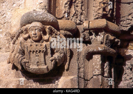 In Porto Torres, Sardinien. Bas-Relief von San Gavino Kathedrale Stockfoto