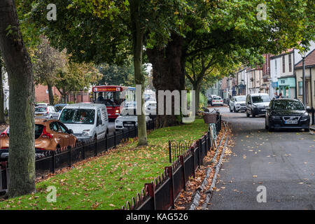 Den malerischen Hohen Straße an Norton, Stockton on Tees, England, Großbritannien Stockfoto