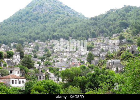 Nähe der Geisterstadt Kayakoy, Mugla, Türkei Stockfoto