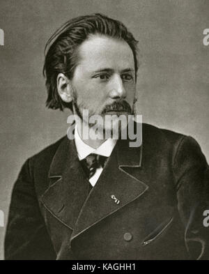 Jules Massenet (1842-1912). Der französische Komponist der romantischen Epoche. Porträt. Fotografie. Stockfoto