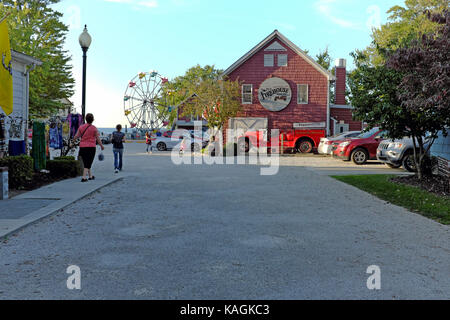 Das alte Feuerwehrhaus Weingut ist eine der vielen Attraktionen in Genf-auf-The-Lake, einer historischen Stadt im Nordosten von Ohio in den USA. Stockfoto