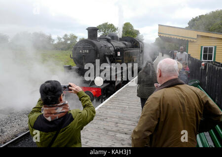 Isle of Wight Steam Railway, Großbritannien Stockfoto