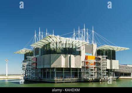 Lissabon, Portugal - 10. AUGUST 2017: Das Ozeanarium befindet sich im Parque das Nacoes, das war die Messe für die 1998 Expositio entfernt Stockfoto