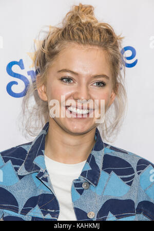 Bala Cynwyd, PA, USA. 15. September 2017. norwegische Sängerin und Songwriterin Astrid s Visits q102 performance Theater. Stockfoto