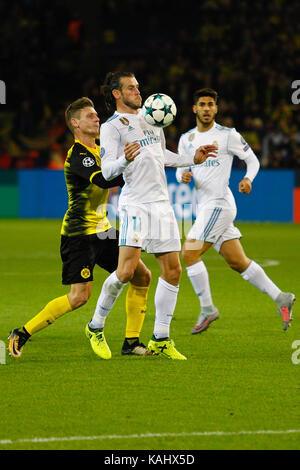 Dortmund, Deutschland. 26 Sep, 2017. Gareth Bale (11) von Real Madrid Spieler. Während der Match 2, zwischen Borussia Dortmund vs Real Madrid im Signal Iduna Park Stadion in Dortmund, Deutschland, 26. September 2017. Credit: Gtres Información más Comuniación auf Linie, S.L./Alamy leben Nachrichten Stockfoto