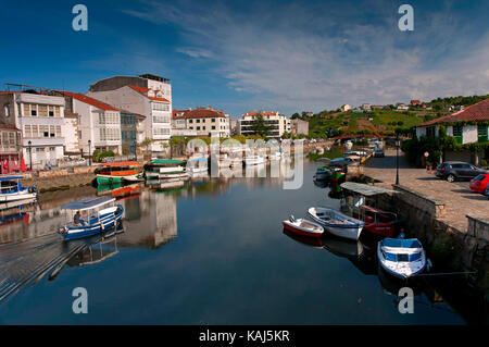 Fluss Mandeo, Betanzos, Provinz La Coruna, Region Galicien, Spanien, Europa Stockfoto