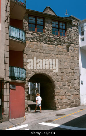 Puerta De La Villa (Jahr 1217), Viveiro, Lugo Provinz, Region Galicien, Spanien, Europa Stockfoto