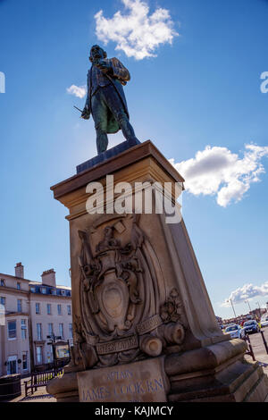 Captain Cook Denkmal, Whitby, North Yorkshire Stockfoto