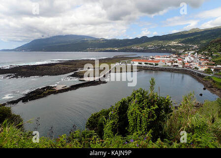 Bucht Lages die Insel Pico Azoren Portugal Europa Stockfoto