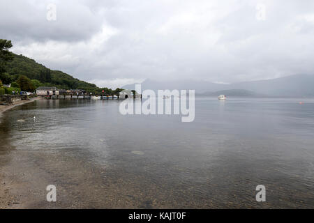 Luss, am Westufer von Loch Lomond, Argyll & Bute, Schottland, Großbritannien Stockfoto