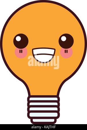 Lampe Energie kawaii Cartoon Stock Vektor