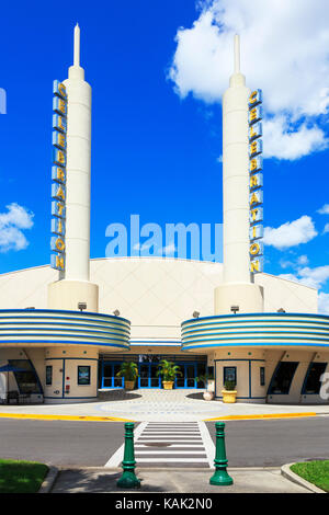 Art déco-Kino in der Feier der Stadt, Orlando < Florida, USA Stockfoto