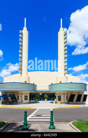 Art déco-Kino in der Feier der Stadt, Orlando < Florida, USA Stockfoto