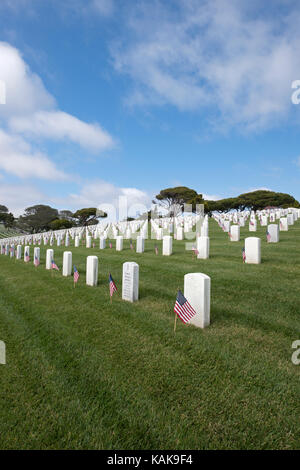 Fort Rosecrans National Cemetery, San Diego, Kalifornien, USA Stockfoto