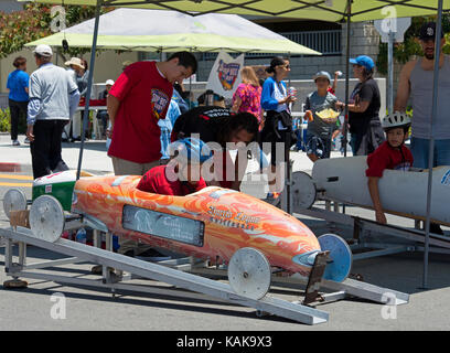 All-American Soap Box Derby, Sherman Heights, San Diego, Kalifornien, USA Stockfoto