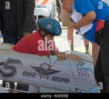 All-American Soap Box Derby, Sherman Heights, San Diego, Kalifornien, USA Stockfoto