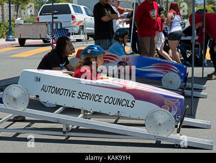 All-American Soap Box Derby, Sherman Heights, San Diego, Kalifornien, USA Stockfoto