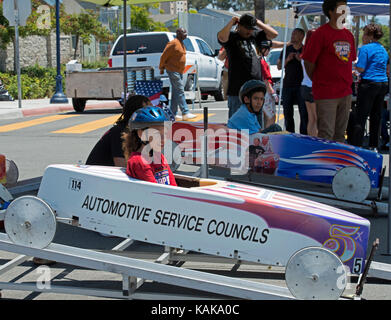 All-American Soap Box Derby, Sherman Heights, San Diego, Kalifornien, USA Stockfoto