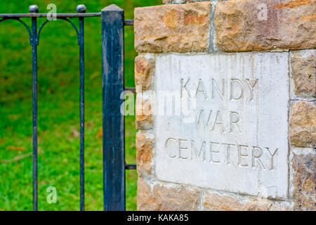 Commonwealth War Cemetery in Sri Lanka Stockfoto