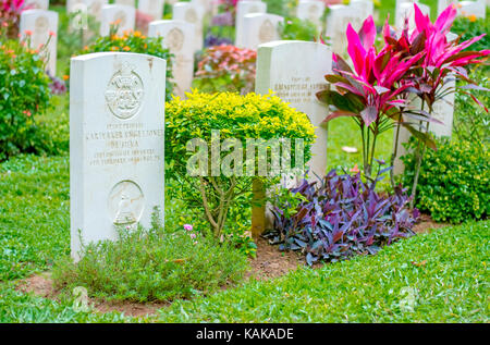 Commonwealth War Cemetery in Sri Lanka Stockfoto