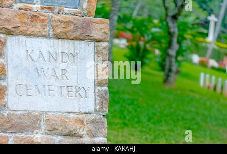 Commonwealth War Cemetery in Sri Lanka Stockfoto