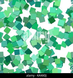 Nahtlose quadratischen Muster Hintergrund - Vector Illustration aus gedrehter Quadrate in Grüntönen Stock Vektor