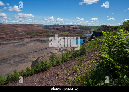 Der Rumpf Rost Mahoning, der weltweit größten Tagebau Eisenerzmine. Stockfoto