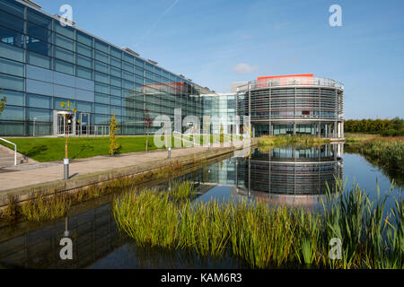 BT Bürogebäude an der Edinburgh Park ein modernes Business Park South Gyle in Edinburgh, Schottland, Vereinigtes Königreich. Stockfoto