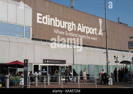 Edinburgh International Airport, Lothian, Schottland, Vereinigtes Königreich. Stockfoto