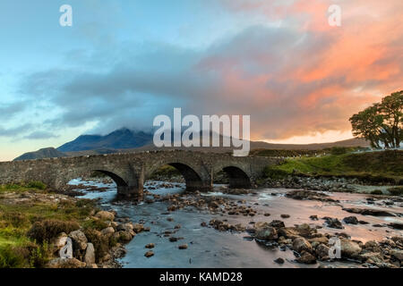 Sligachan, Cuillins, Isle of Skye, Schottland, Vereinigtes Königreich Stockfoto