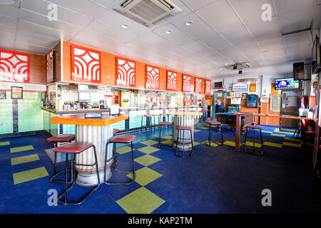 Innenraum der historischen North Gregory Hotel in der kleinen ländlichen Stadt Winton, Queensland, Queensland, Australien Stockfoto