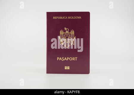 Reisepass der Bürger der Republik Moldau Stockfoto