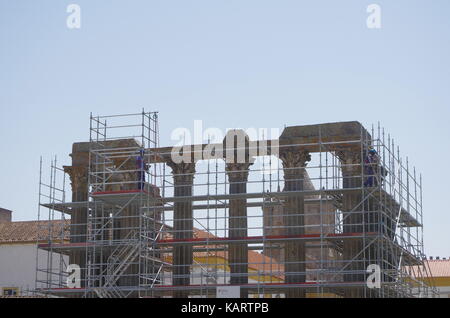 Römische Tempel von Evora, auch genannt: Templo de Diana. Alentejo, Portugal Stockfoto